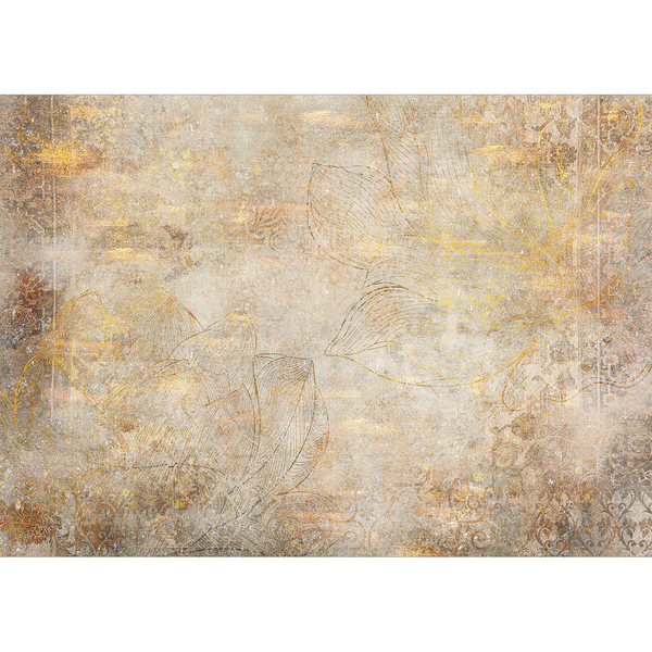 Vlies Fototapete Golden Etude - Vlies - Braun / Gold - 250 x 175 cm