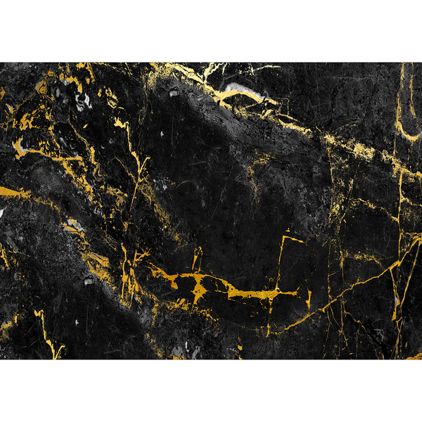 Vlies Fototapete Black Elegance - Vlies - Schwarz / Gold - 250 x 175 cm