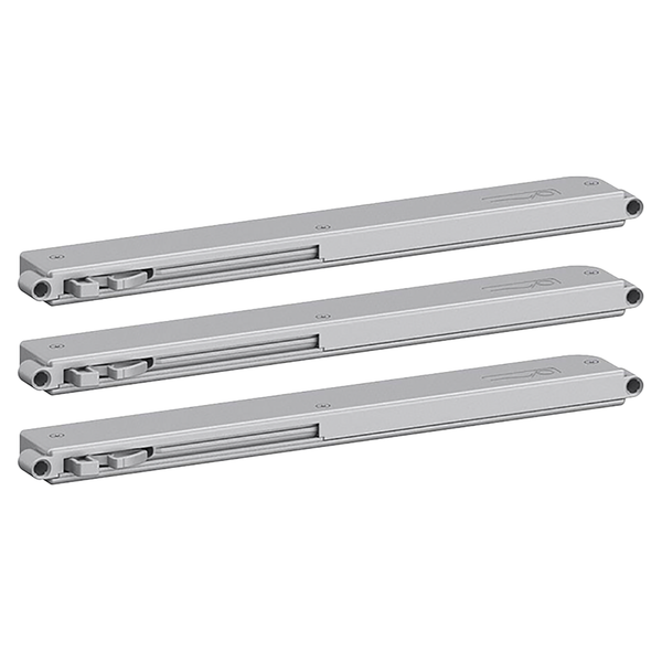 Schwebetürendämpfer SKØP 3er-Set - Grau - Polycarbonat - 30 x 4 x 10 cm