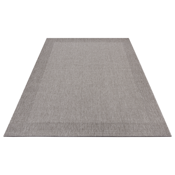 In-/Outdoorteppich Vena - Polypropylen - Grau - 80 x 150 cm