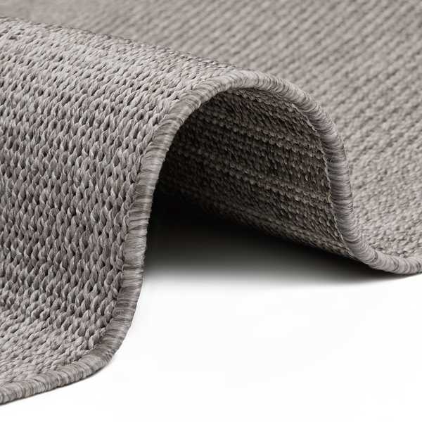 In-/Outdoorteppich Vena - Polypropylen - Grau - 80 x 150 cm