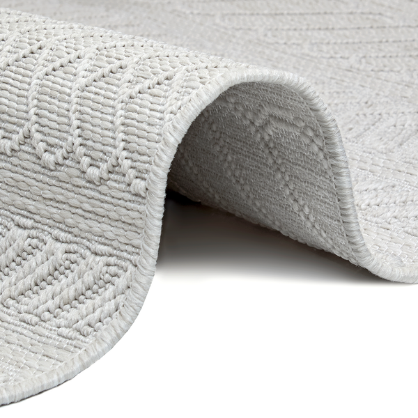 Kurzflorläufer Somba - Polypropylen - Creme / Grau