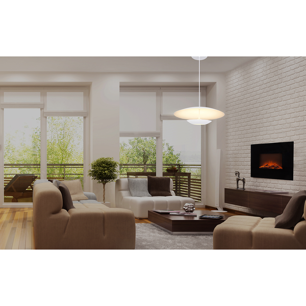 LED-Hängeleuchte Manu - Eisen - 1-flammig - Weiß
