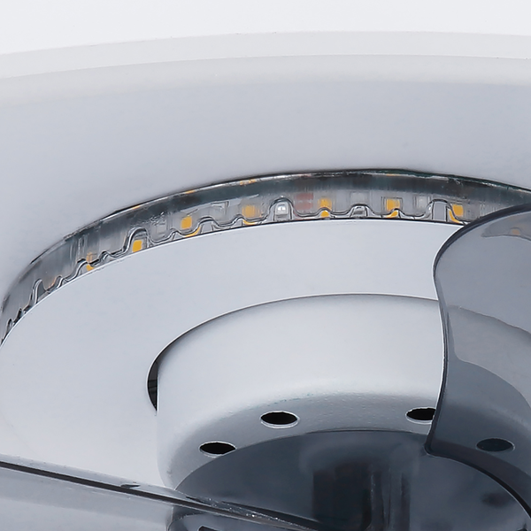 LED-Deckenventilator Joey Typ B - Acrylglas / Eisen - 1-flammig