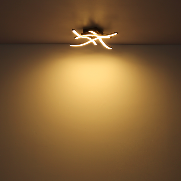 LED-Deckenleuchte Evita II - Acryl / Eisen - 1-flammig