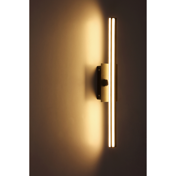 LED-Wandleuchte Viggo - Acrylglas / Eisen - 1-flammig - Grau