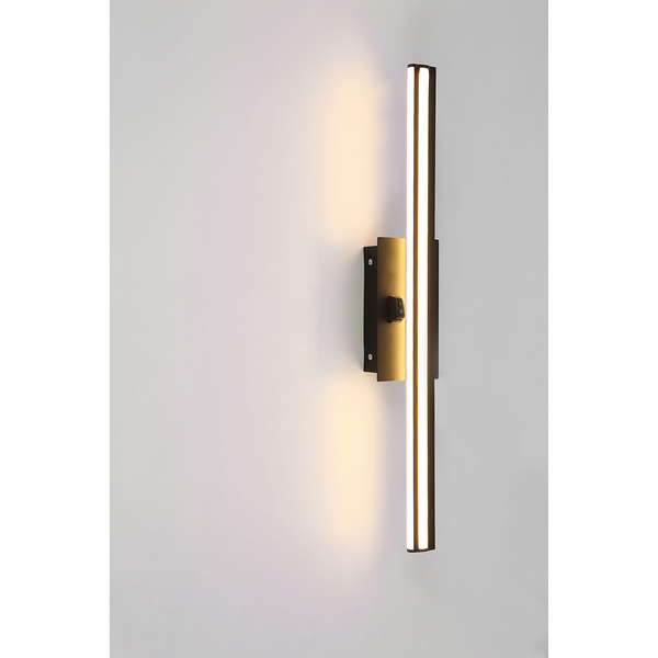LED-Wandleuchte Viggo - Acrylglas / Eisen - 1-flammig - Grau