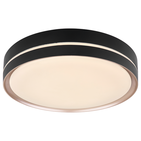 LED-Deckenleuchte Manni - Acrylglas / Eisen - 1-flammig - Durchmesser: 39 cm