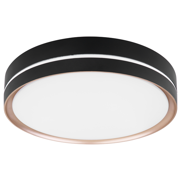 LED-Deckenleuchte Manni - Acrylglas / Eisen - 1-flammig - Durchmesser: 39 cm