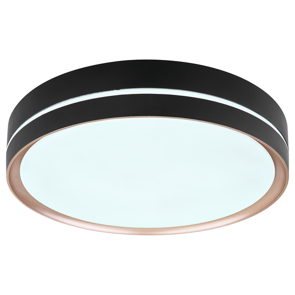 LED-Deckenleuchte Manni - Acrylglas / Eisen - 1-flammig - Durchmesser: 39 cm