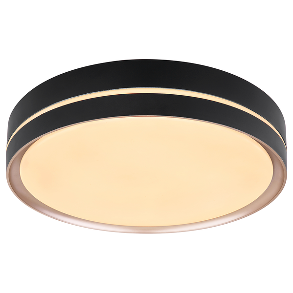 LED-Deckenleuchte Manni - Acrylglas / Eisen - 1-flammig - Durchmesser: 39 cm