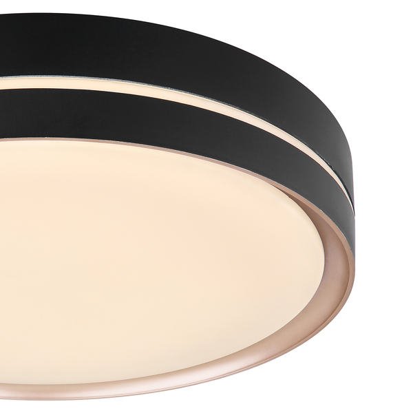 LED-Deckenleuchte Manni - Acrylglas / Eisen - 1-flammig - Durchmesser: 39 cm
