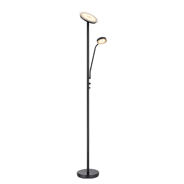 LED-Stehleuchte Ernst - Opalglas / Eisen - 1-flammig