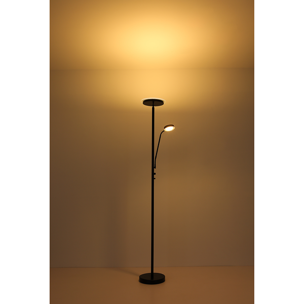 LED-Stehleuchte Ernst - Opalglas / Eisen - 1-flammig