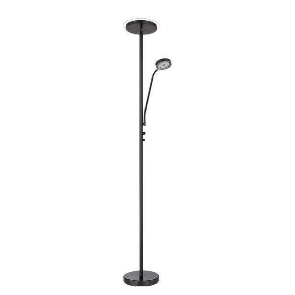 LED-Stehleuchte Ernst - Opalglas / Eisen - 1-flammig