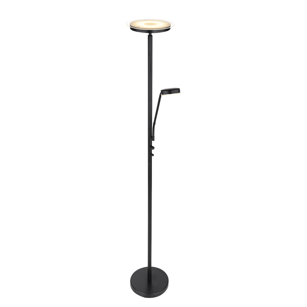 LED-Stehleuchte Ernst - Opalglas / Eisen - 1-flammig