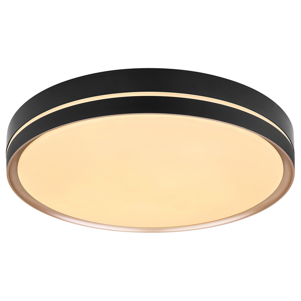 LED-Deckenleuchte Manni - Acrylglas / Eisen - 1-flammig - Durchmesser: 49 cm