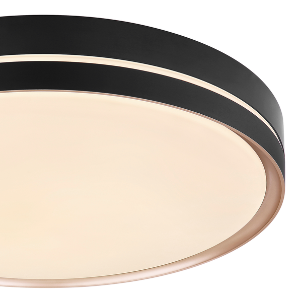 LED-Deckenleuchte Manni - Acrylglas / Eisen - 1-flammig - Durchmesser: 49 cm