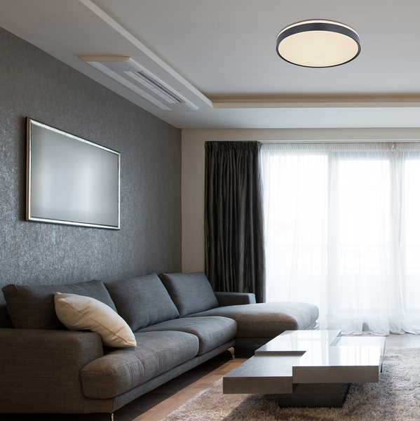 LED-Deckenleuchte Sonny II - Acryl / Eisen - 1-flammig - Durchmesser: 49 cm
