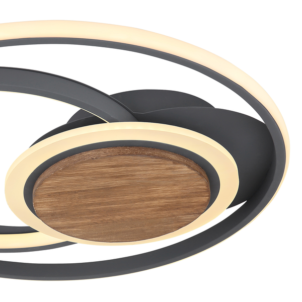 LED-Deckenleuchte Nirra II - Acryl / Eisen - 1-flammig