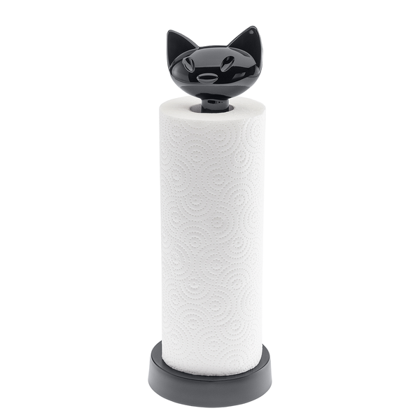 Küchenrollenhalter Miaou - Polypropylen - Schwarz