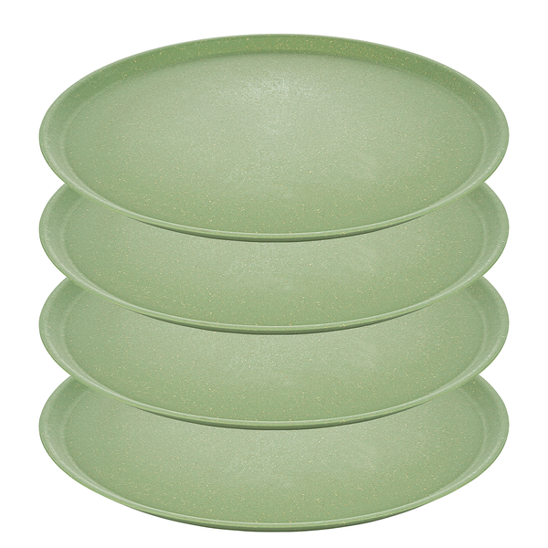 Speiseteller Connect Plate (4er-Set) - Polypropylen / Fichte - Dunkelgrün