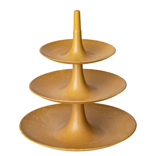 Etagere Babell Recycle - Polypropylen / Fichte - Braun - Durchmesser: 31 cm