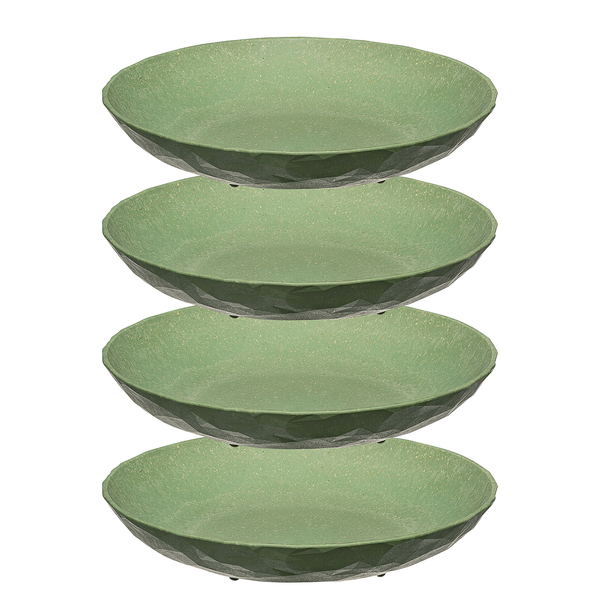 Frühstücksteller Club Plate I (4er-Set) - Polypropylen / Fichte - Dunkelgrün