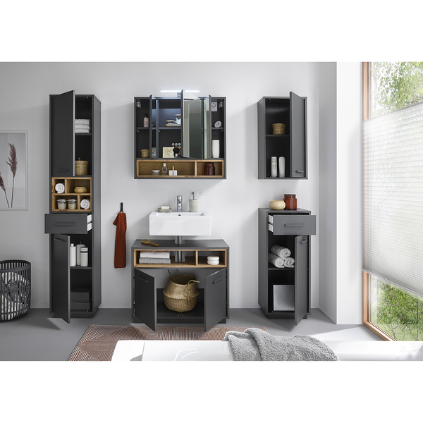 Waschbeckenunterschrank Guardo - Graphit