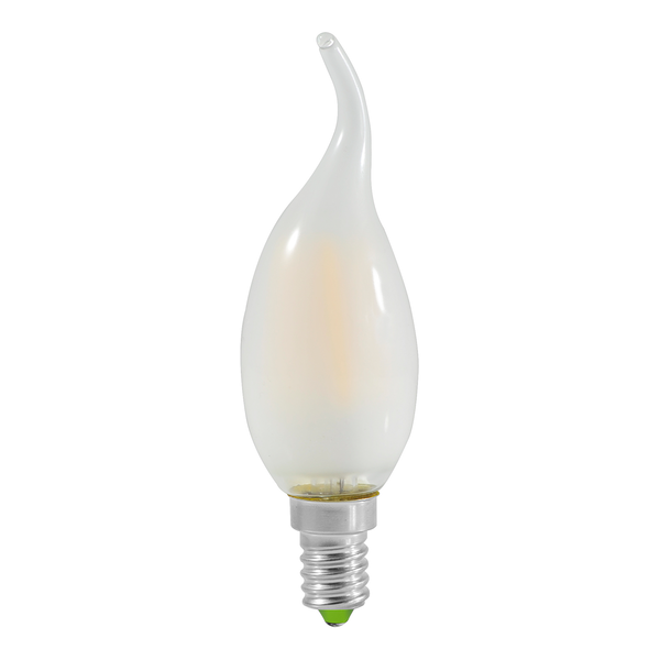 LED-Kerze Windstoß (6er-Set) - Milchglas / Eisen - 6-flammig