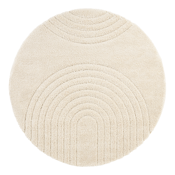 Hochflorteppich Fergus - Polypropylen - Creme