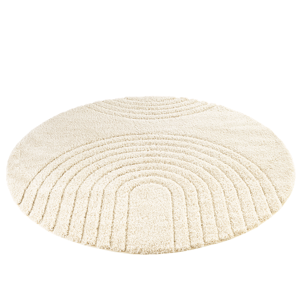 Hochflorteppich Fergus - Polypropylen - Creme