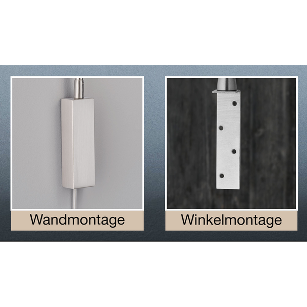 Wandleuchte Wolke IV - Mischgewebe / Eisen - 1-flammig
