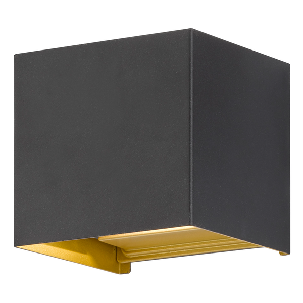 LED-Wandleuchte Thore - Eisen - 2-flammig