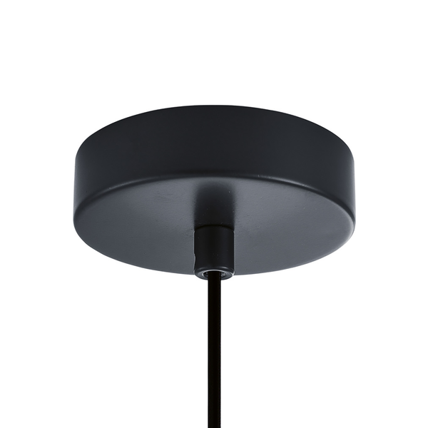 Pendelleuchte Opie II - Rauchglas / Eisen - 1-flammig