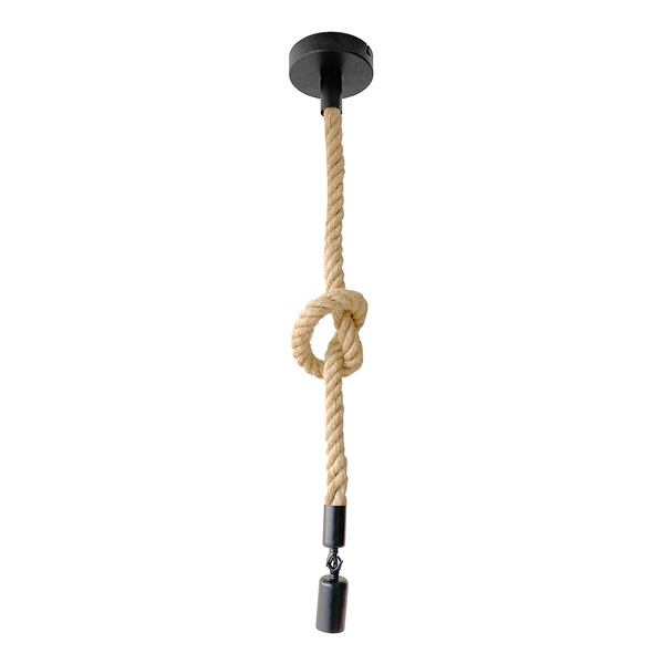 Pendelleuchte Rope II - Eisen - 1-flammig