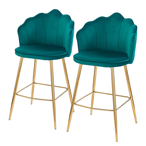 Barstuhl Zelda (2er-Set) - Türkis