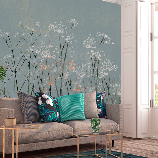 Fototapete Garlic Flowers - Vlies - Mehrfarbig - 400 x 280 cm