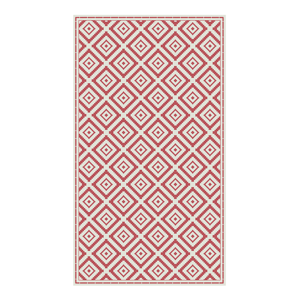 Vinylteppich Matteo Ethno - Vinyl - Rot - 90 x 160 cm
