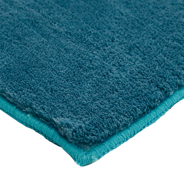 Hochflorteppich Orvieto - Polyester - Blau - 60 x 130 cm