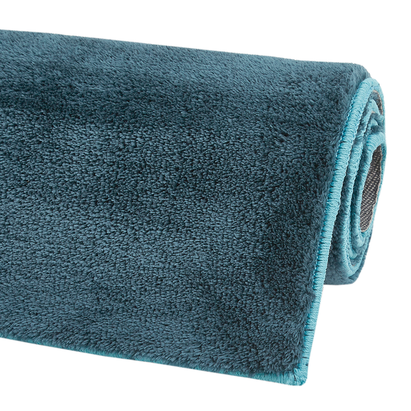 Hochflorteppich Orvieto - Polyester - Blau - 60 x 130 cm