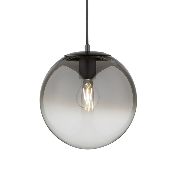 Pendelleuchte Lina - Rauchglas / Eisen - 1-flammig