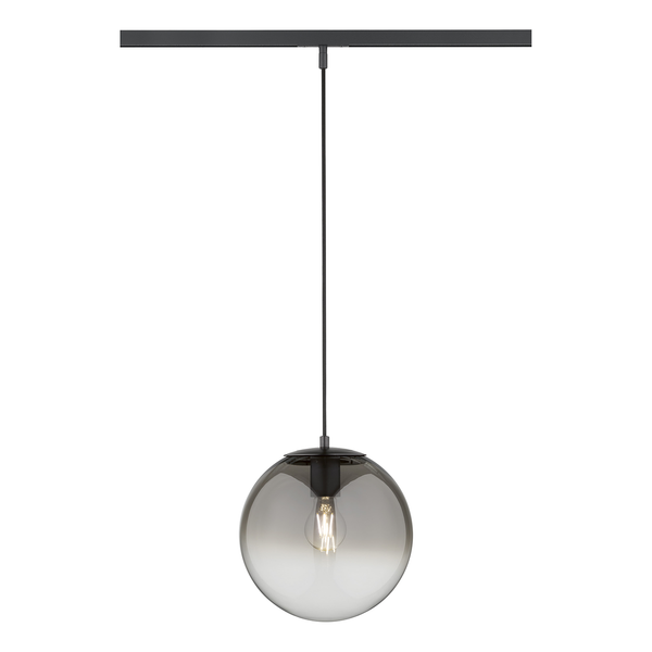 Pendelleuchte Lina - Rauchglas / Eisen - 1-flammig