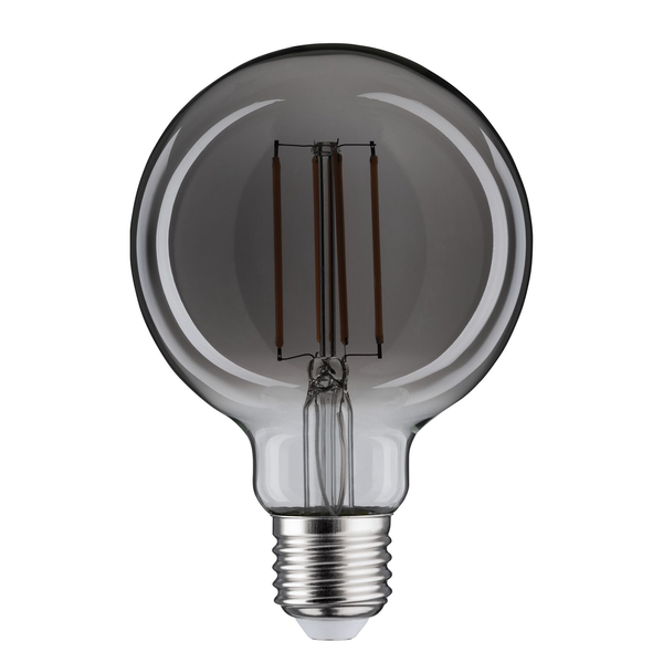 LED-Leuchtmittel Ogu - Rauchglas / Metall - 1-flammig