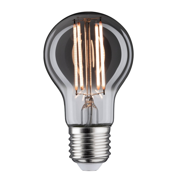 LED-Leuchtmittel List - Rauchglas / Metall - 1-flammig