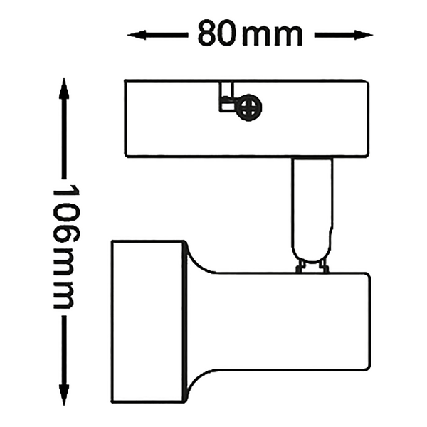 Wandleuchte Sub - Eisen - 1-flammig