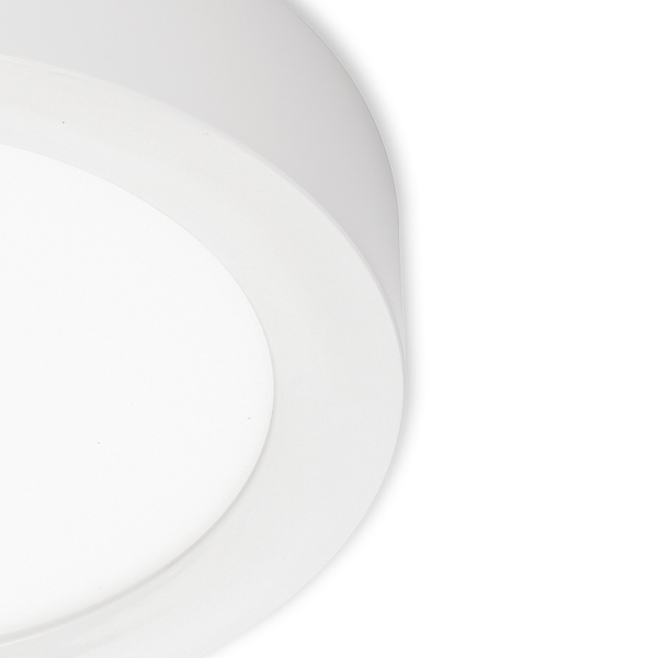 LED-Deckenleuchte Fire II - Polycarbonat / Eisen - 1-flammig - Weiß