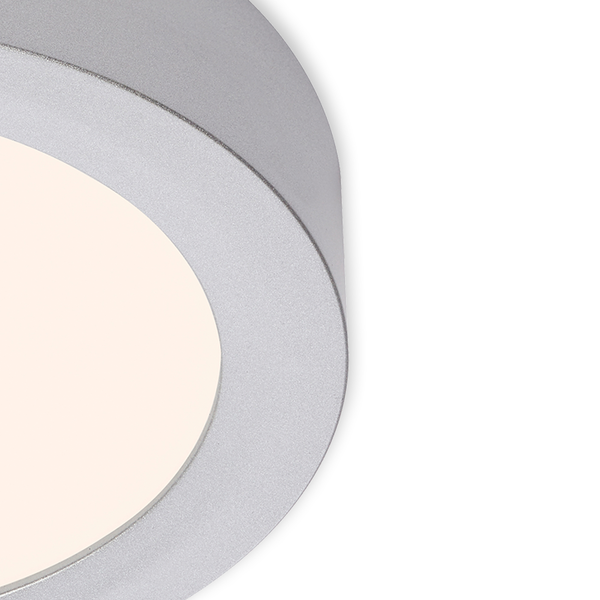 LED-Deckenleuchte Fire I - Polycarbonat / Eisen - 1-flammig - Silber