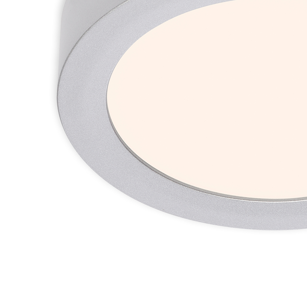 LED-Deckenleuchte Fire I - Polycarbonat / Eisen - 1-flammig - Silber