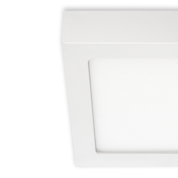 LED-Deckenleuchte Fire IV - Polycarbonat / Eisen - 1-flammig - Weiß